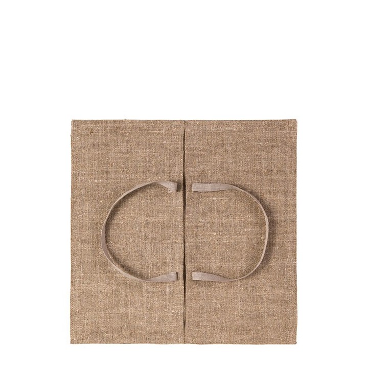 Portatorta 100% lino grezzo colore naturale 2man 41 x 42 cm