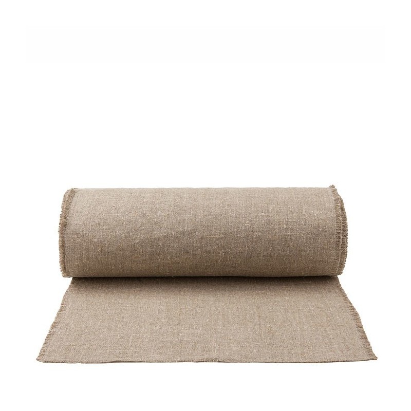 Rouleau 100% lin brut naturel effrange 50 cm x 20 mt
