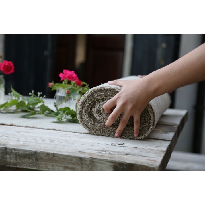 100% natural raw fringed linen roll 50 cm x 20 mt