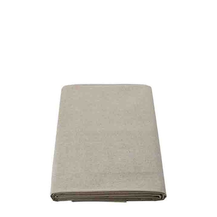 Natural color waterproof 50%linen 50%cotton tablecloth 160 x 270 cm