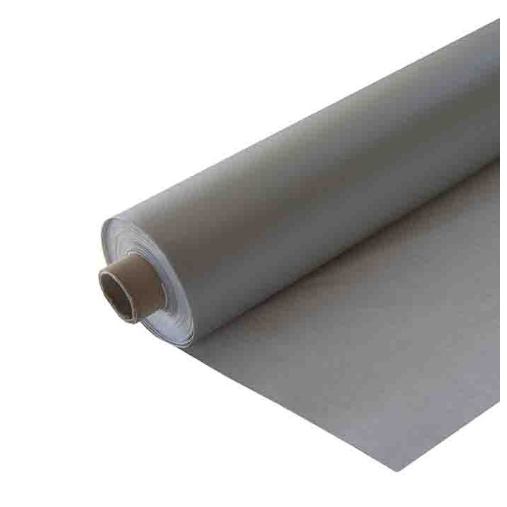 Silver waterproof 50%linen 50%cotton roll 160 x 2000 cm