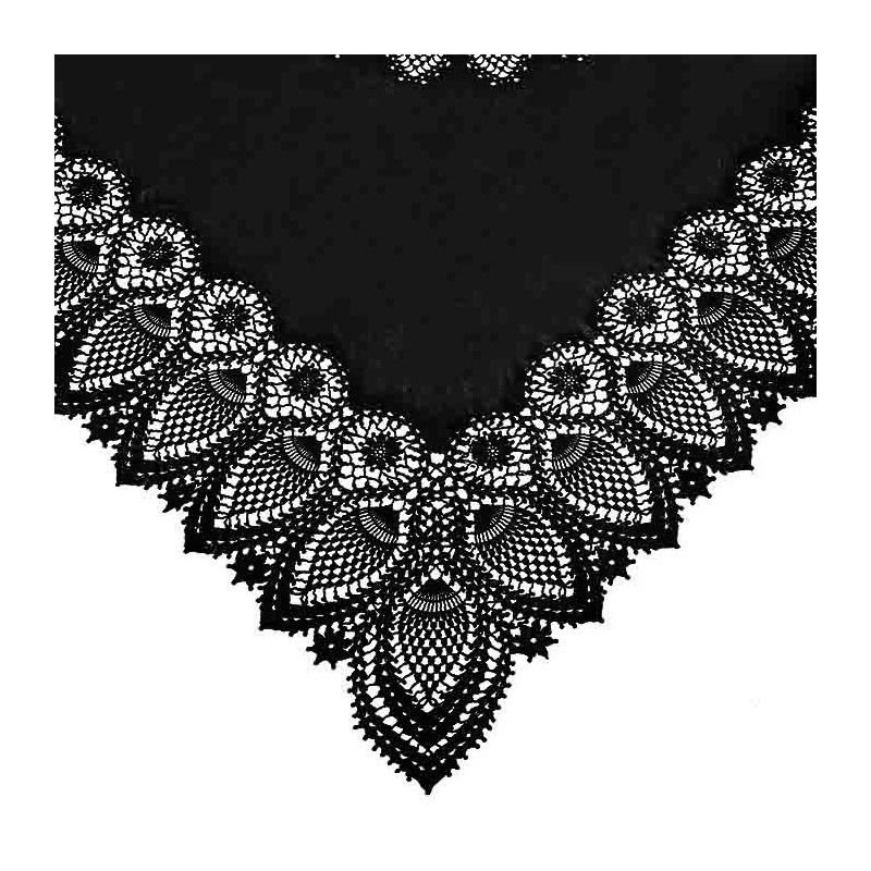 Square vinyl lace waterproof tablecloth 137x137 cm