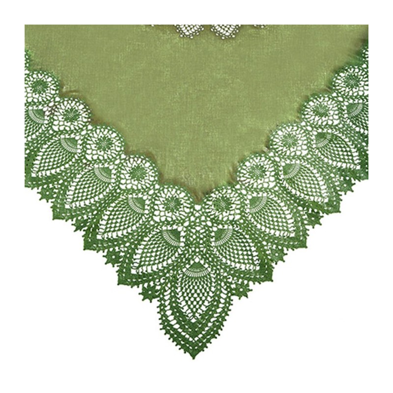Tovaglia quadrata impermeabile vinile pizzo 137x137 cm