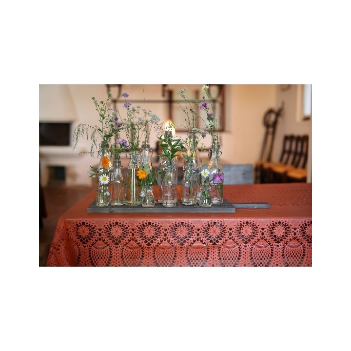 Tovaglia impermeabile vinile pizzo 150x264 cm