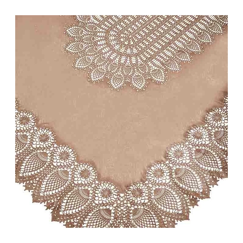 Nappe vinyle en dentelle impermeable 150x264 cm