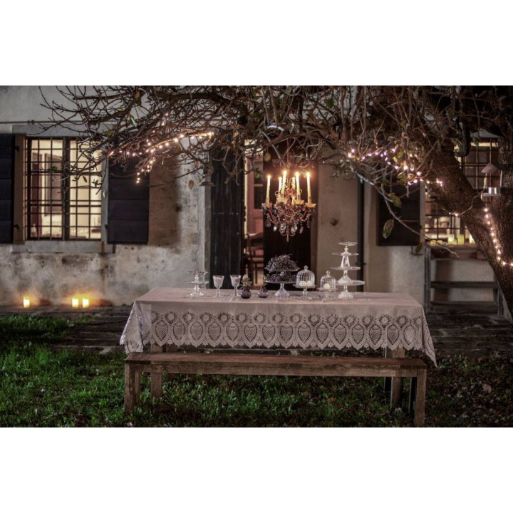 Tovaglia impermeabile vinile pizzo 150x264 cm