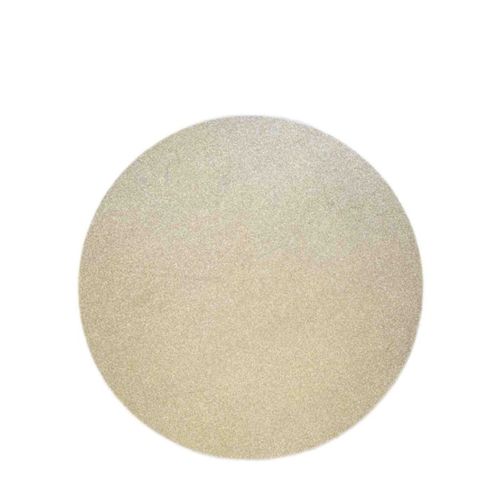 Paquet de 2 sous-plat rond dore paillete d32 cm