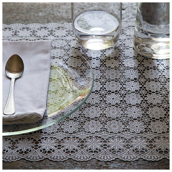 Vinyl waterproof soft placemat floral deco