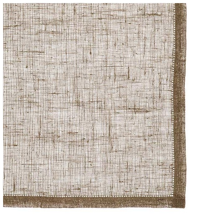 Tovagliolo 100% lino rete orlo a giorno 45 x 45 cm