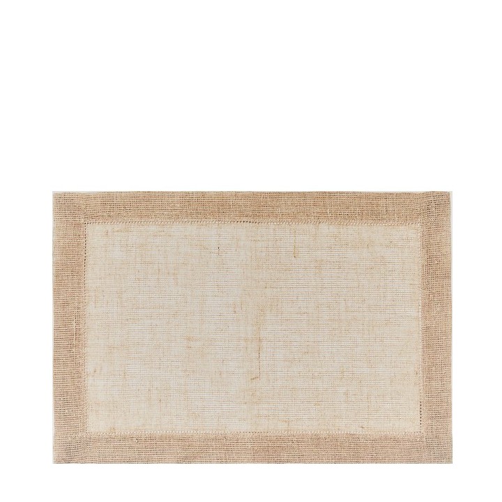 100% net linen placemat with hemstitch 50x3 cm