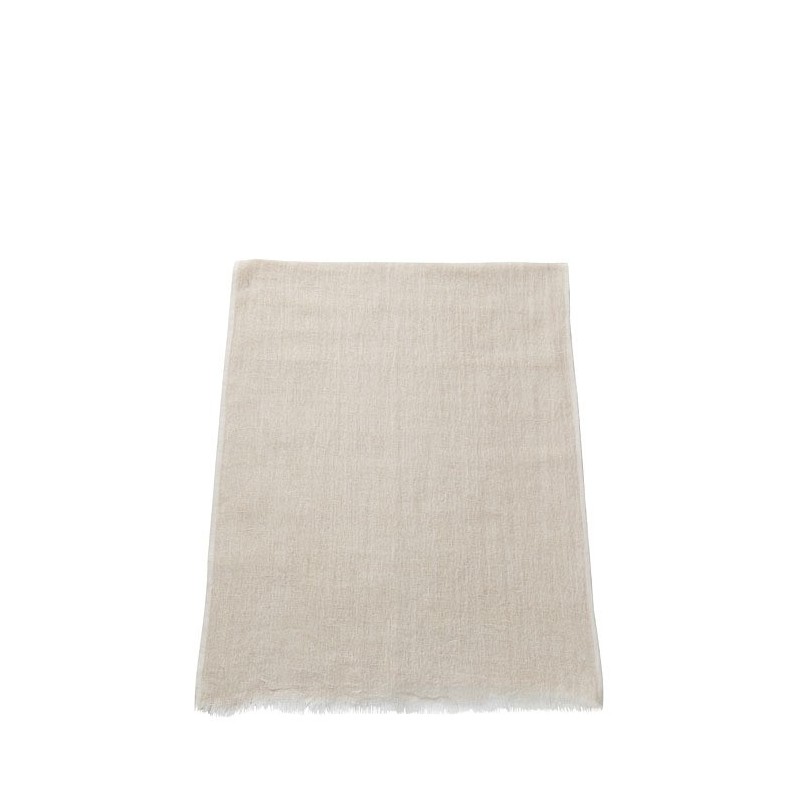 100% cream linen scarf