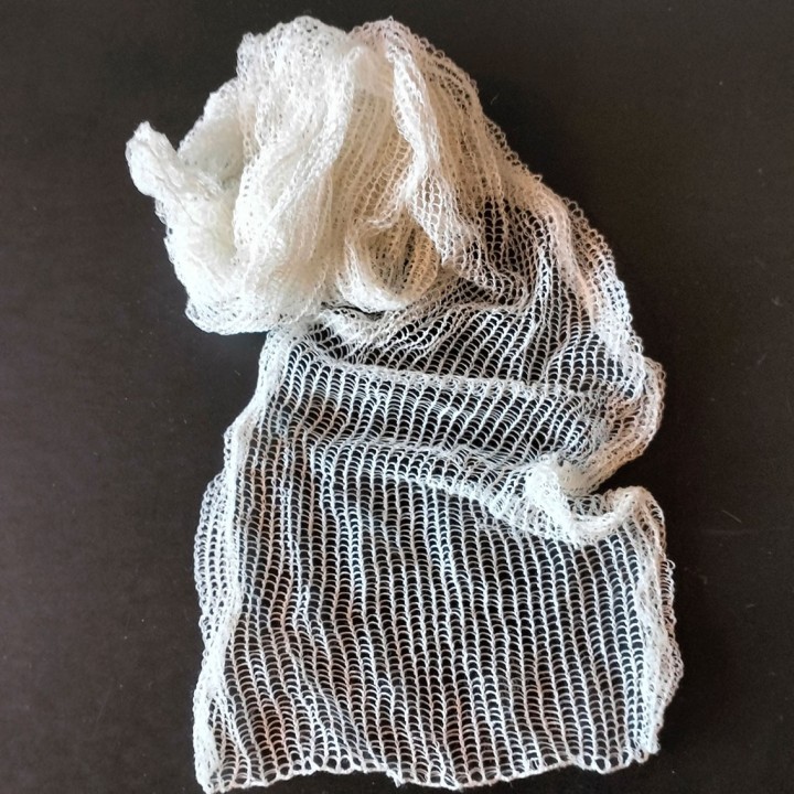 Écharpe 100 % lin À grosse trame crÈme