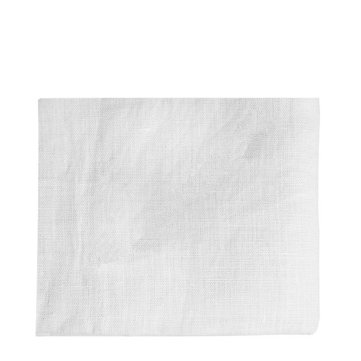 100% linen tablecloth cream color 110 x 110 cm