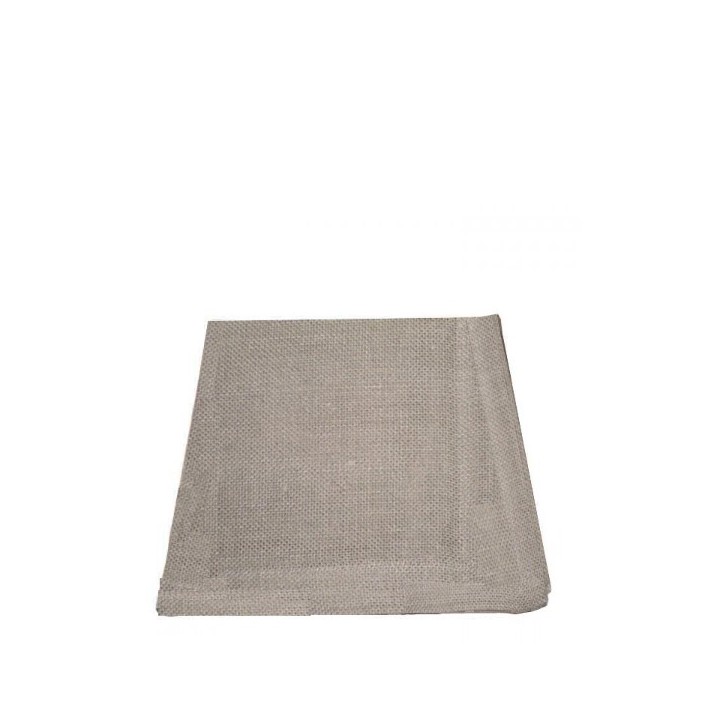 Weaved 100% linen tablecloth natural colour 120x120 cm