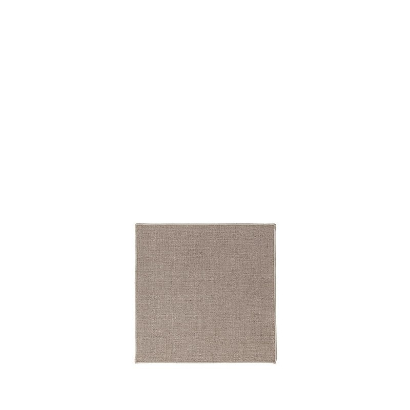 100% hem linen napkin with natural edge 24 x 24 cm
