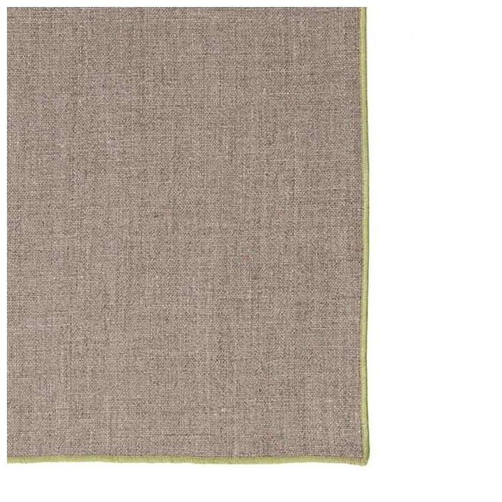 100% green hem linen napkin 24 x 24 cm