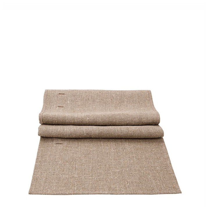 100% raw linen runner 45 x 160 cm