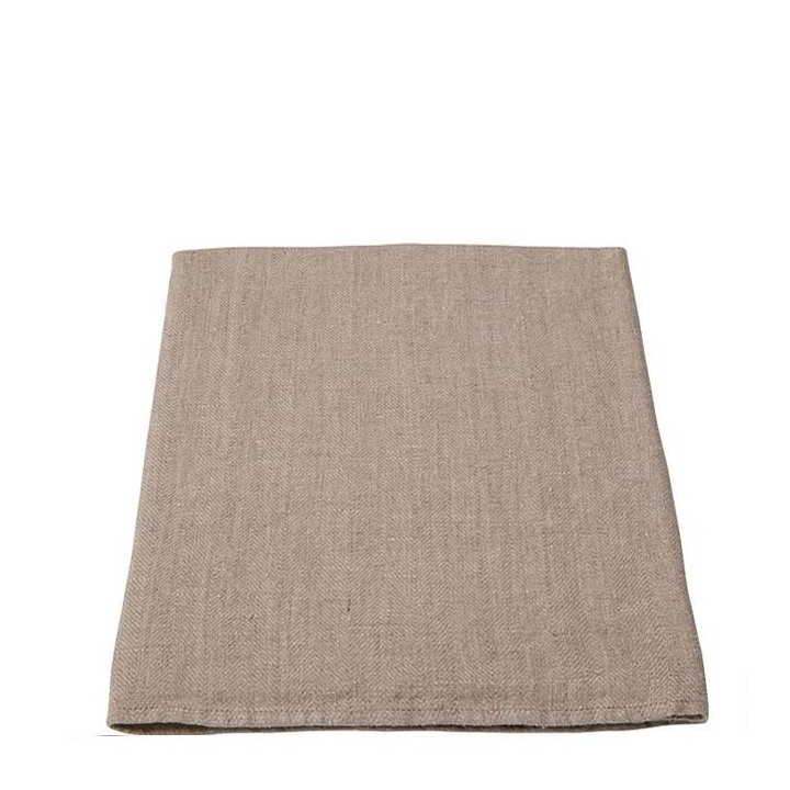100% linen bistrot tablecloth natural colour 142 x 80 cm