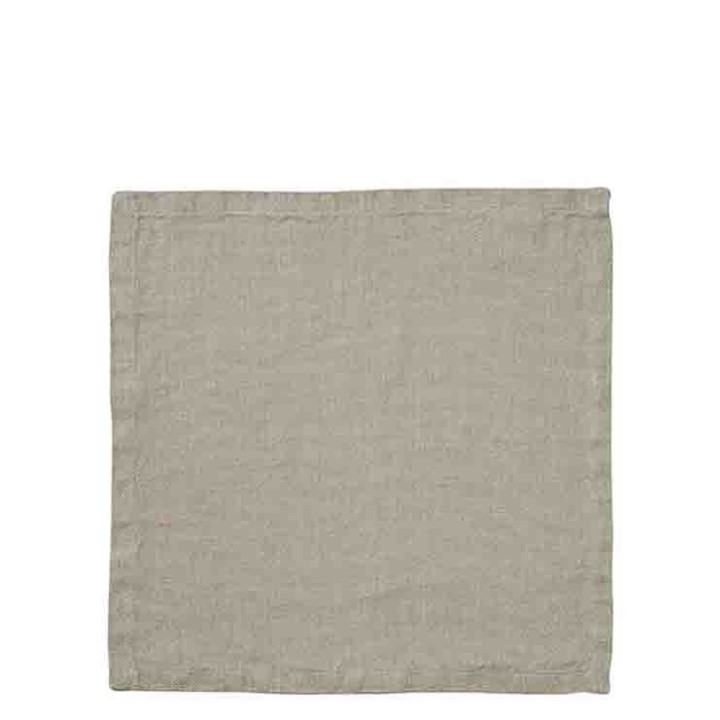 100%linen rustic napkin natural color 40 x 40 cm