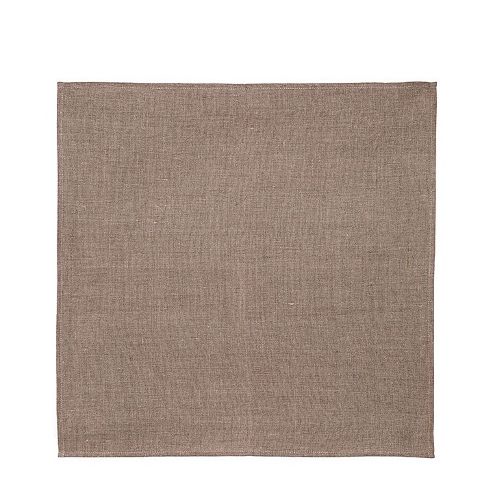 Serviette en 100%lin couleur naturel 54 x 54 cm