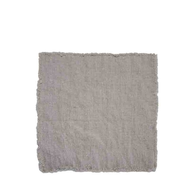 Tovagliolo 100% lino21 frange naturale 44 x 44 cm