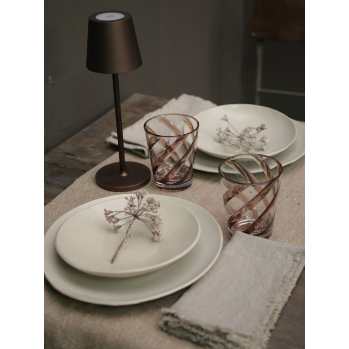 Natural striped 100% linen21 napkin 44 x 44 cm