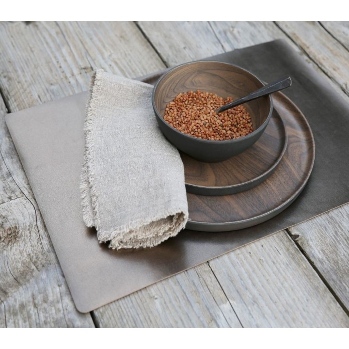 Tovagliolo 100% lino21 frange naturale 44 x 44 cm