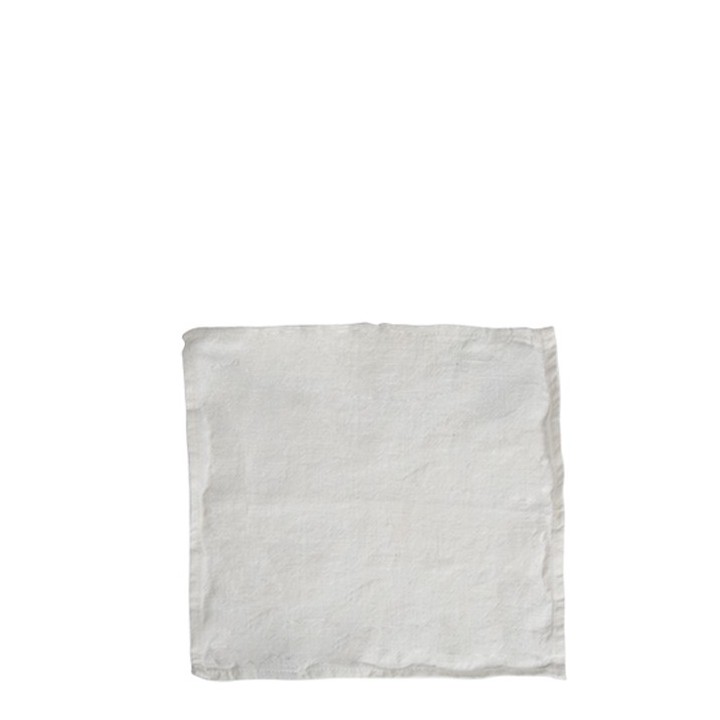 100% linen21 white napkin 26 x 26 cm