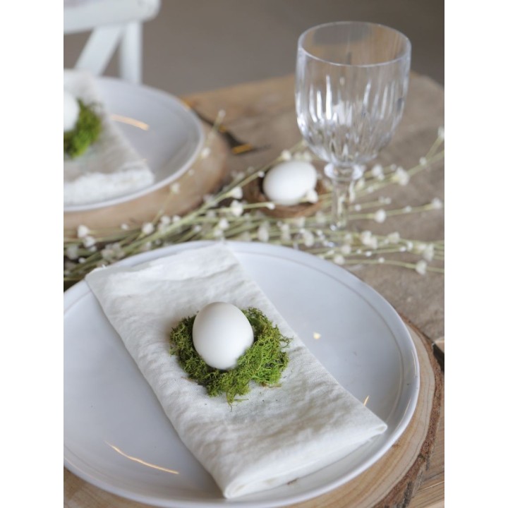 Napkin 100% linen21 white 44 x 44 cm
