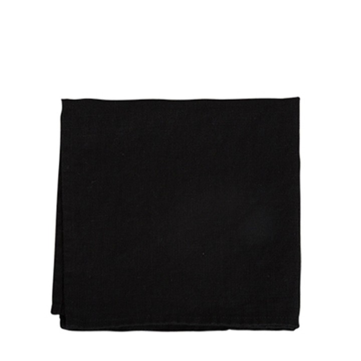 Serviette noire en 100% lin21 44 x 44 cm
