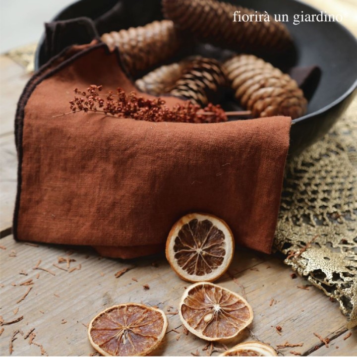 100% linen napkin 40x40 cm