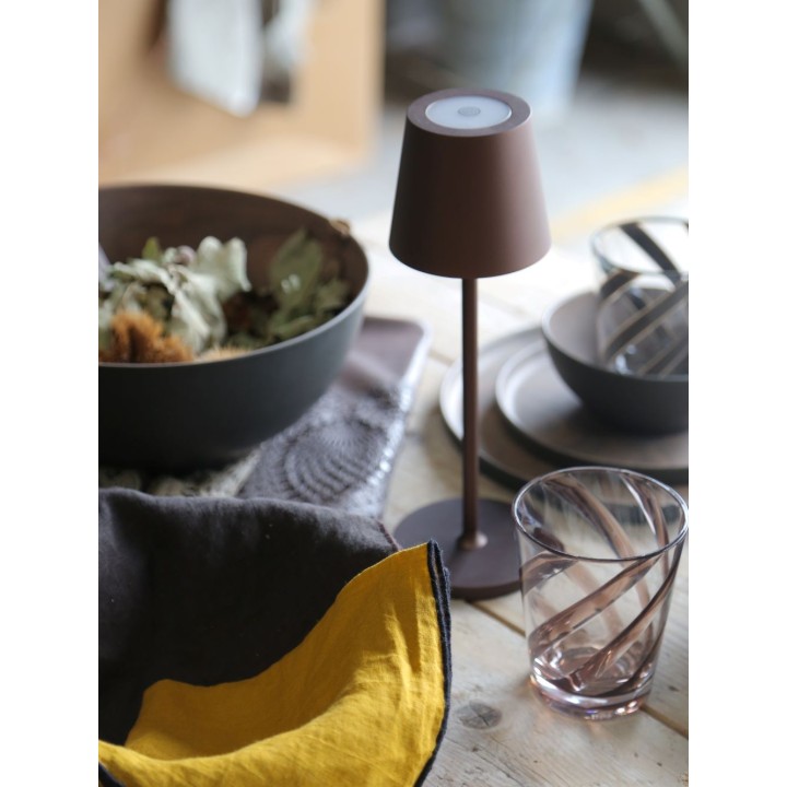 100% linen napkin 40x40 cm black hem