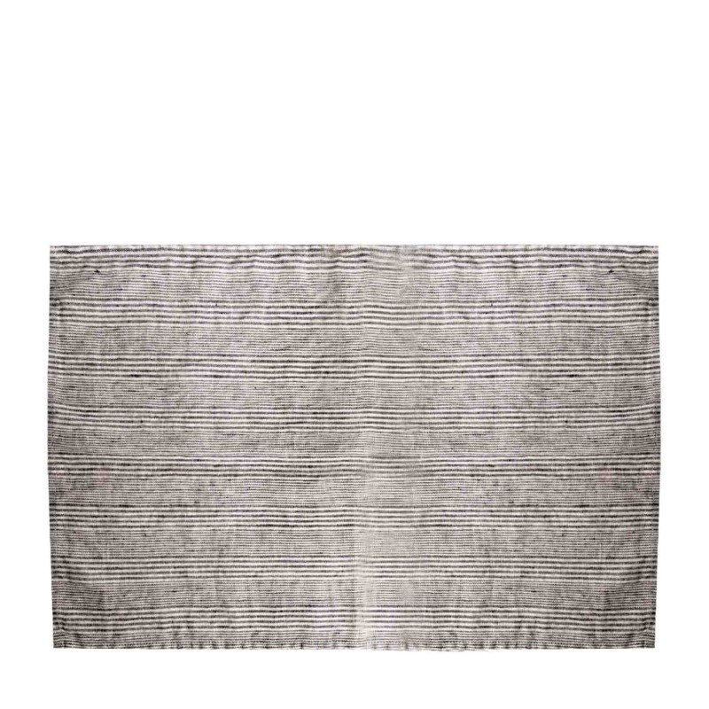100% linen placemat with thin black lines 35x50 cm