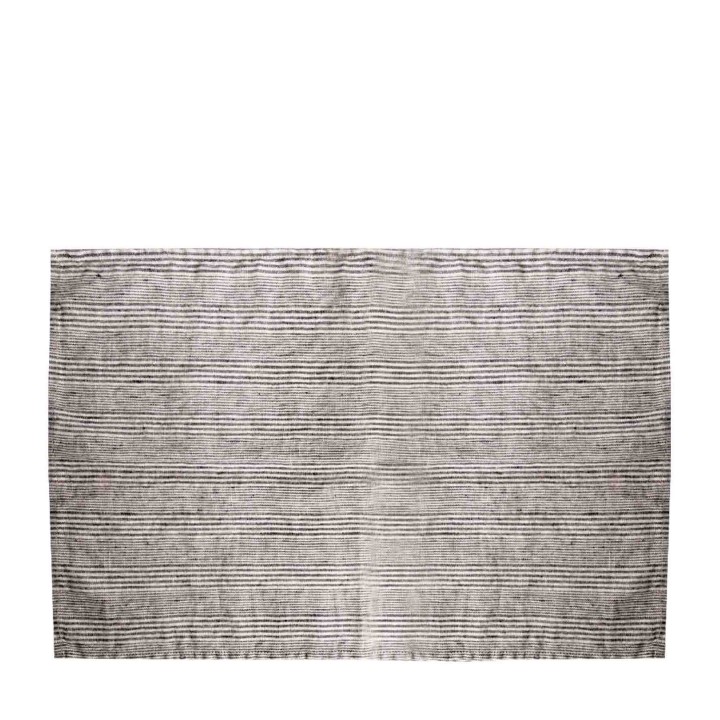 100% linen placemat with thin black lines 35x50 cm