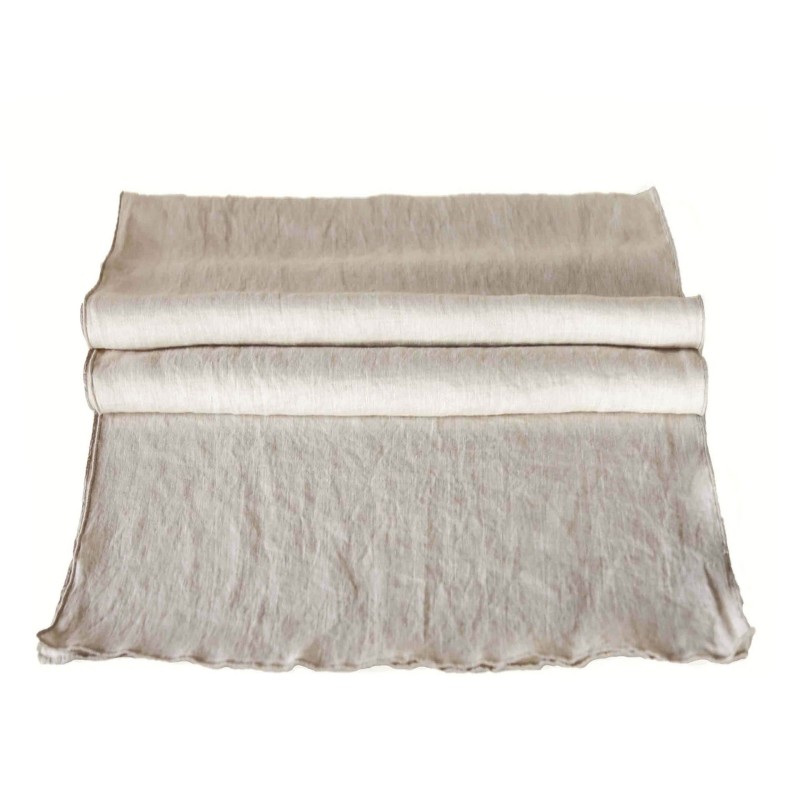 100% linen runner 50 x 160 cm