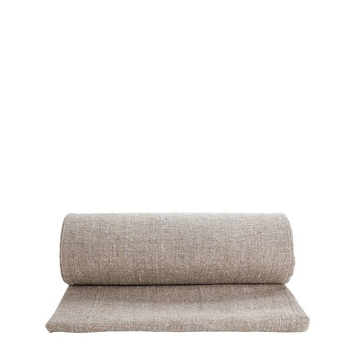 100%linen raw carpet with zip 50 x 144 cm