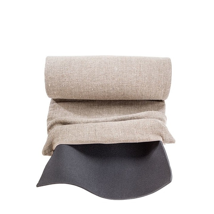 100%linen raw carpet with zip 50 x 144 cm