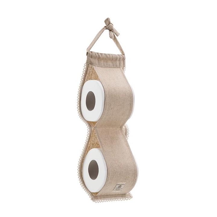 Cotton toilet paper holder 44x12 cm