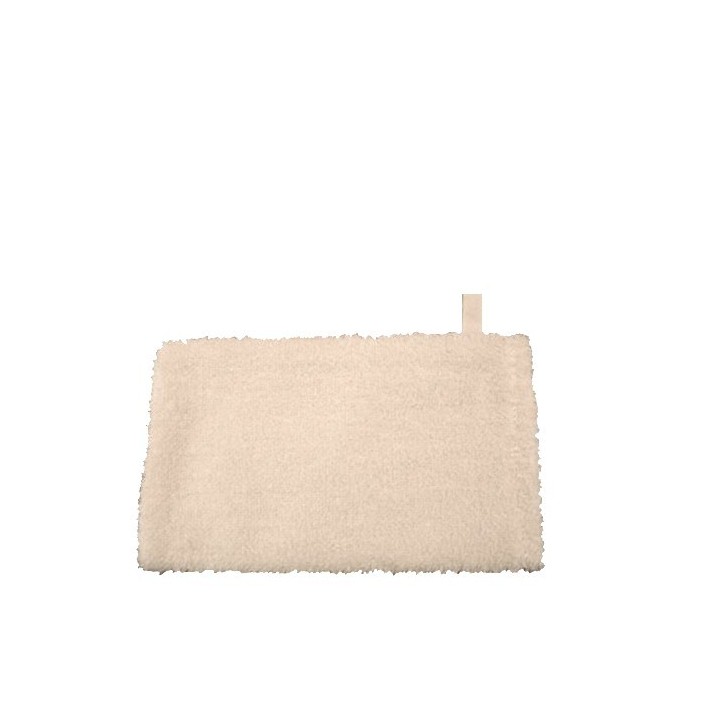 Scrub glove 60% linen 40% cotton cream colour 15 x 20 cm