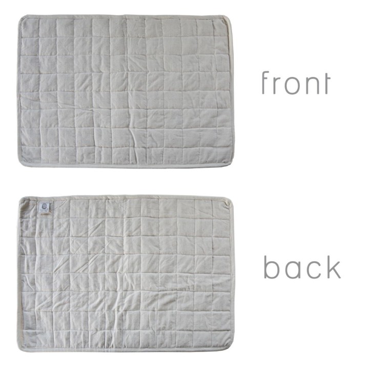 Tapis rembourre 100% coton creme 42x60 cm