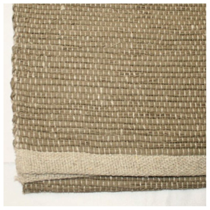 100% linen brown inga carpet 60x120 cm