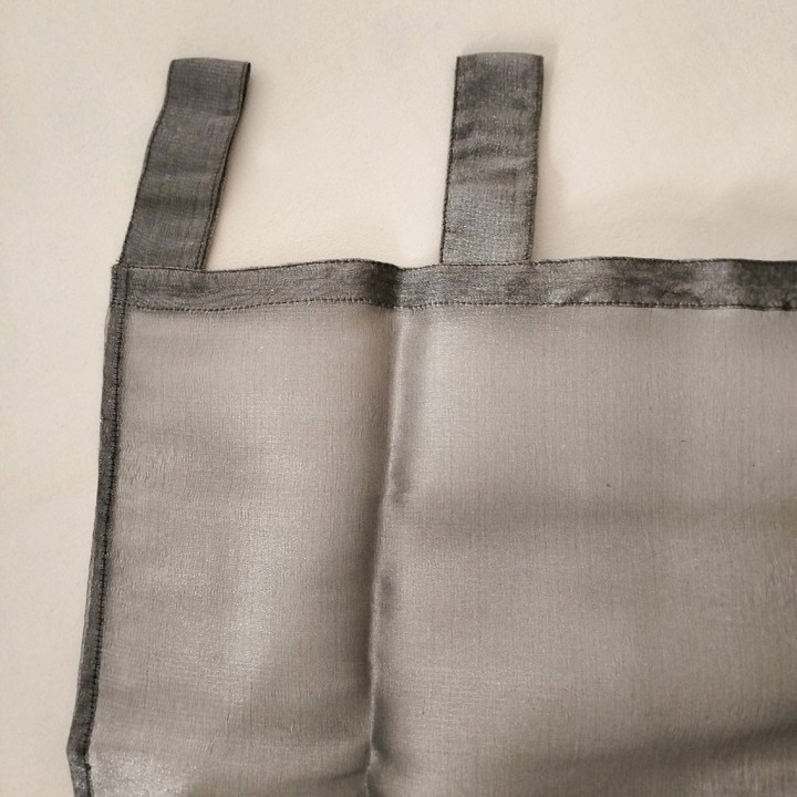Rideau en organza brillant argentÉ 110x240