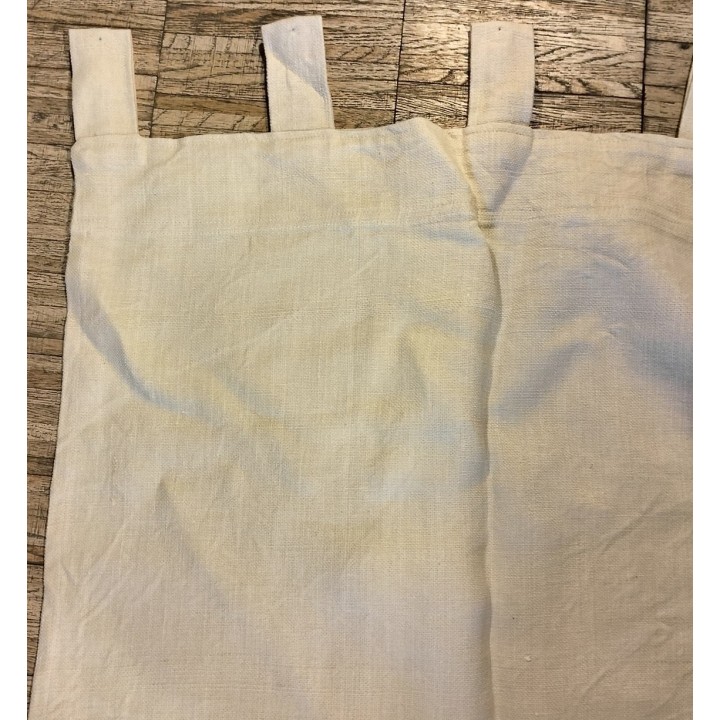 Thick cream jute curtain 150 x 260 cm