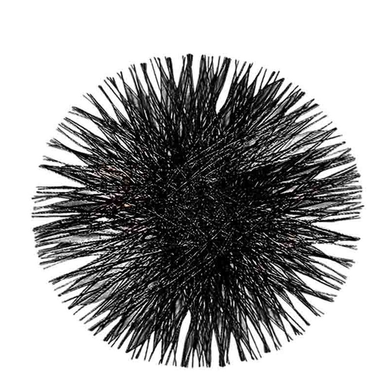 Sous-plat dent-de-lion noir d40 cm