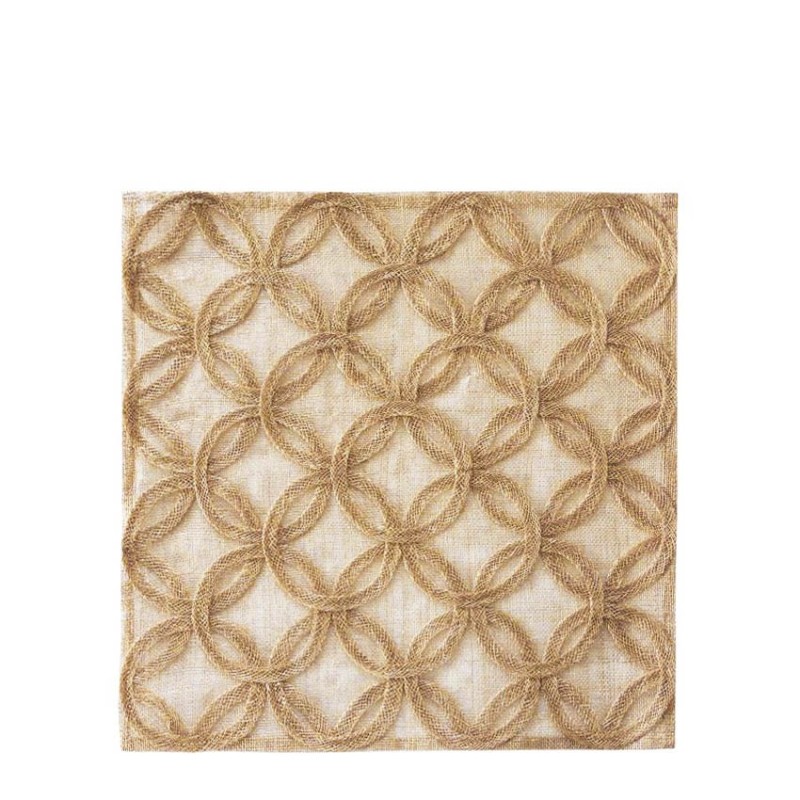 Sottopiatto in abaca petali pieni 36 x 36 cm