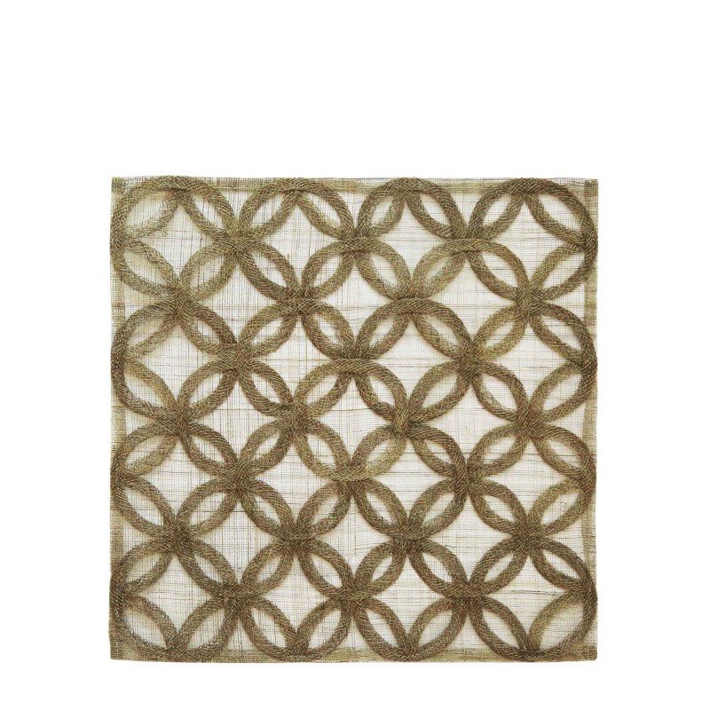 Sottopiatto in abaca petali pieni 36 x 36 cm