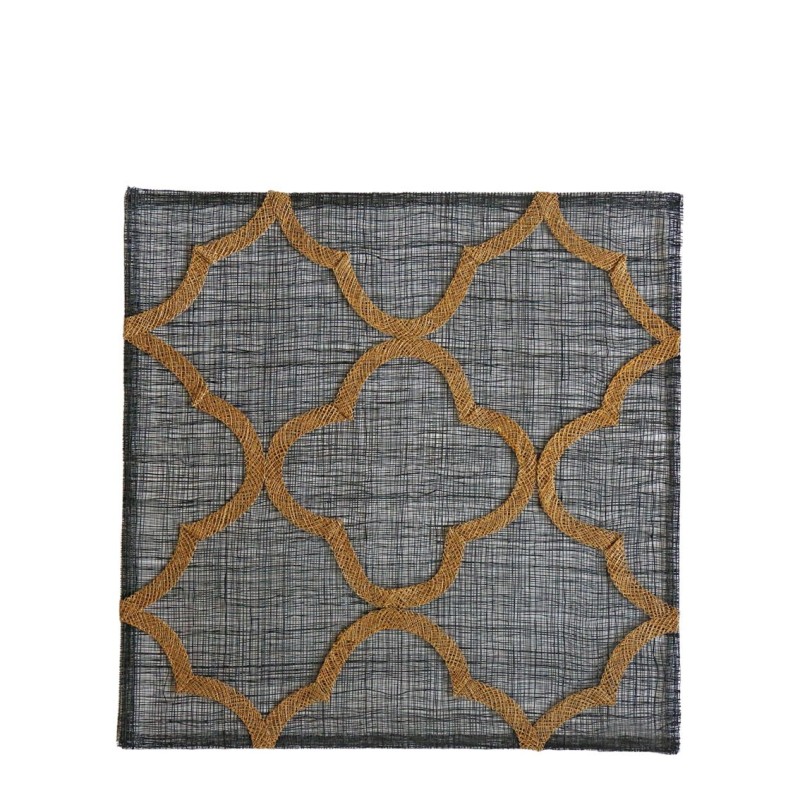 Abaca underplate with decoration 36 x 36 cm