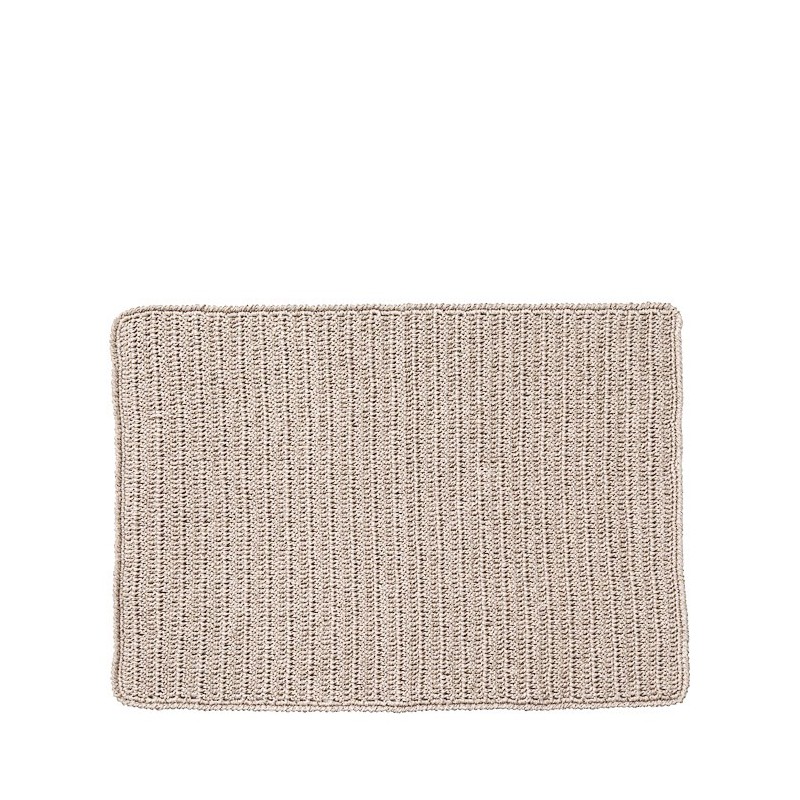 Tovaglietta 100% lino uncinetto naturale 33 x 49 cm