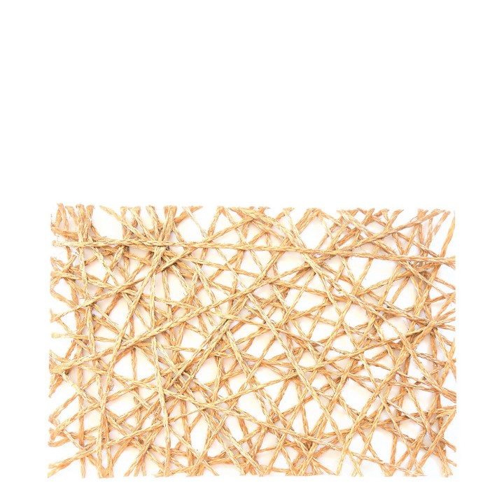 Wovened rigid and thick placemat abaca cream colour 45 x 30 cm