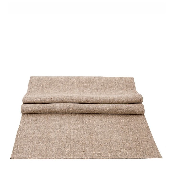100% raw linen runner 50 x 120 cm